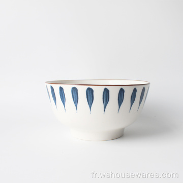 Vide à la vaisselle d&#39;impression en porcelaine blanche simple